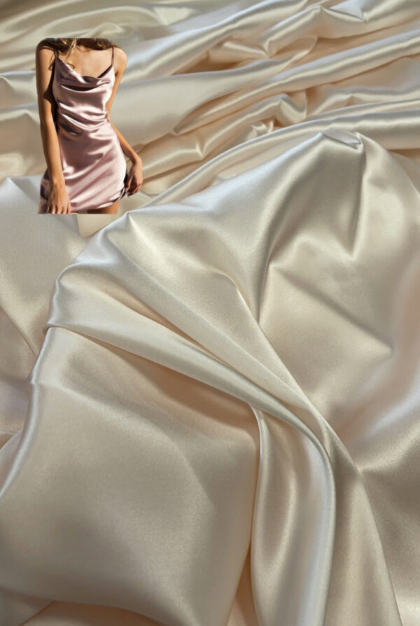 Silk with elastan