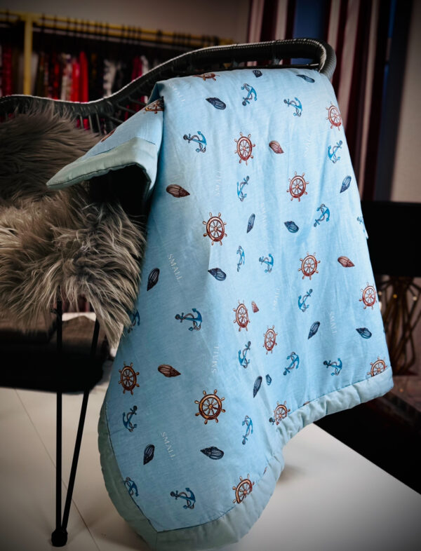 Fleece & Cotton children blanket "Nautical" - Image 4