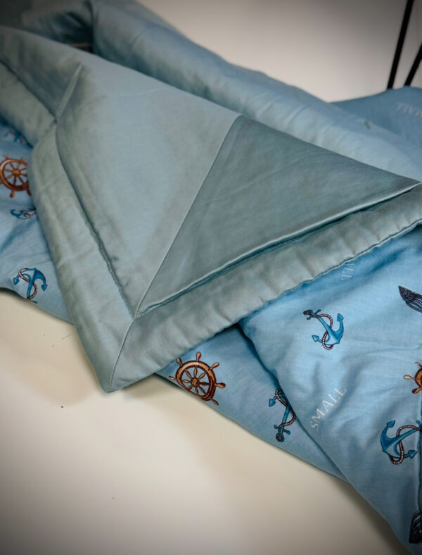 Fleece & Cotton children blanket "Nautical" - Image 3