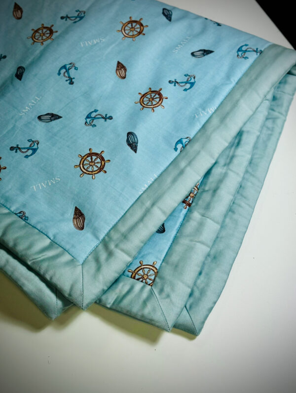 Fleece & Cotton children blanket "Nautical" - Image 5
