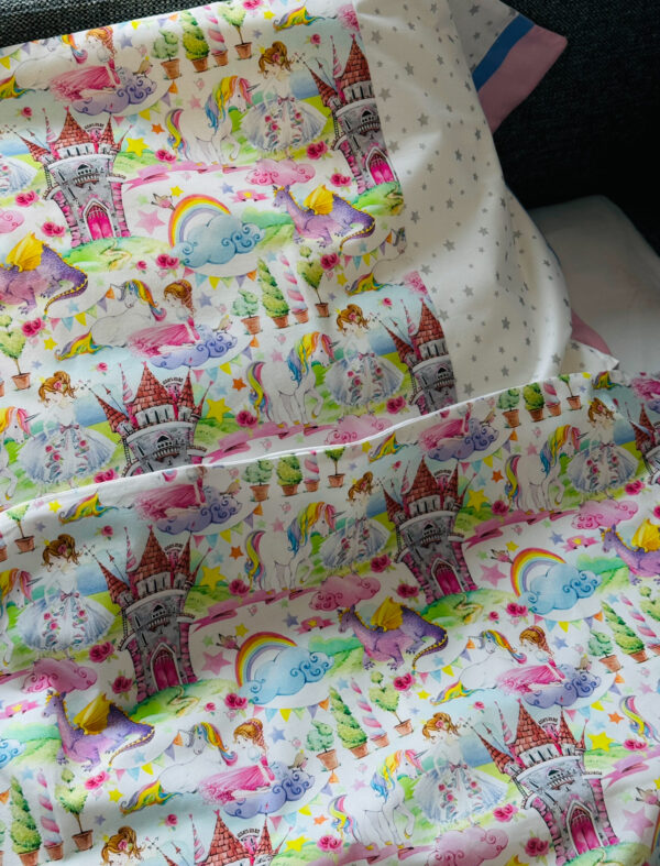 Duvet set "Princess and unicorn" 1-5years - Image 2