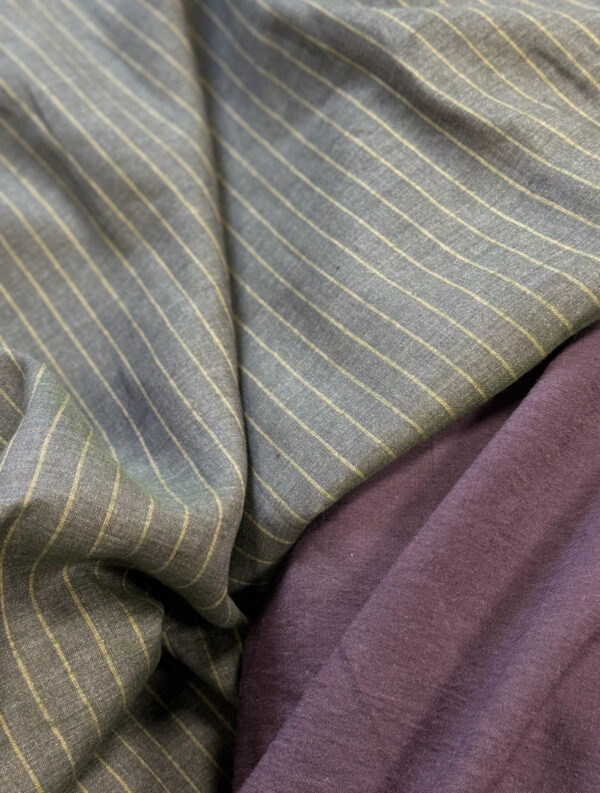 Linen ochre striped for suits