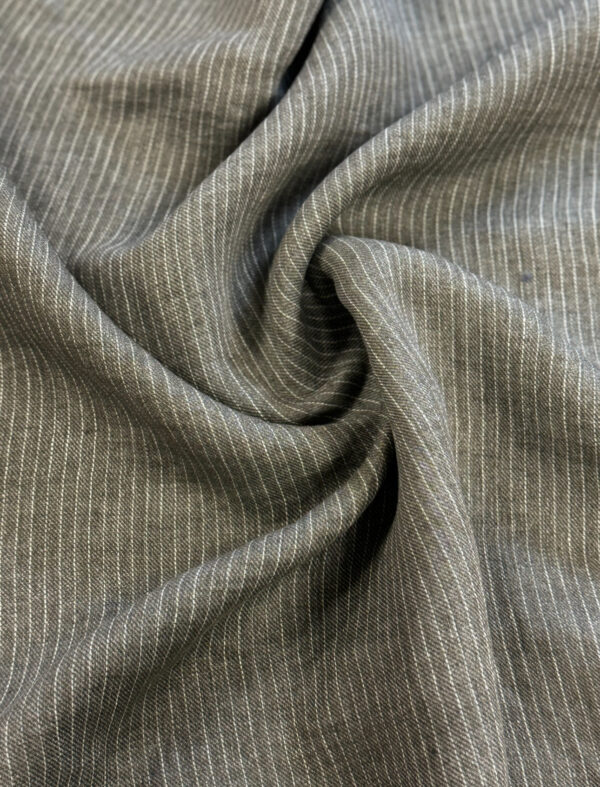 Linen  striped for suits - Image 3