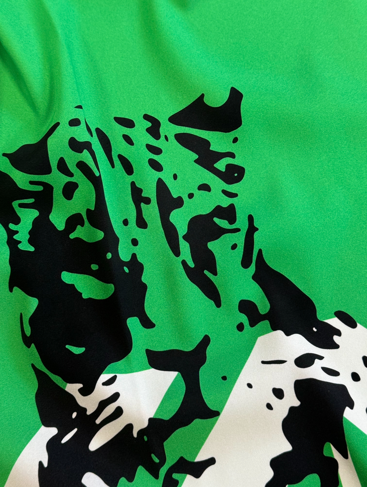 Silk green cupon leopard - Image 5