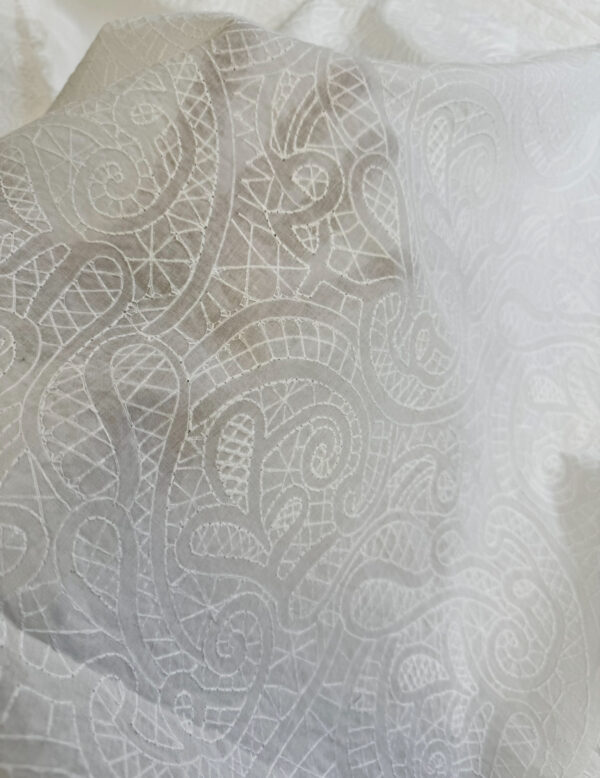 Embroided cotton
