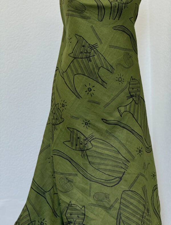 Branded green linen for suits and dress - Image 5